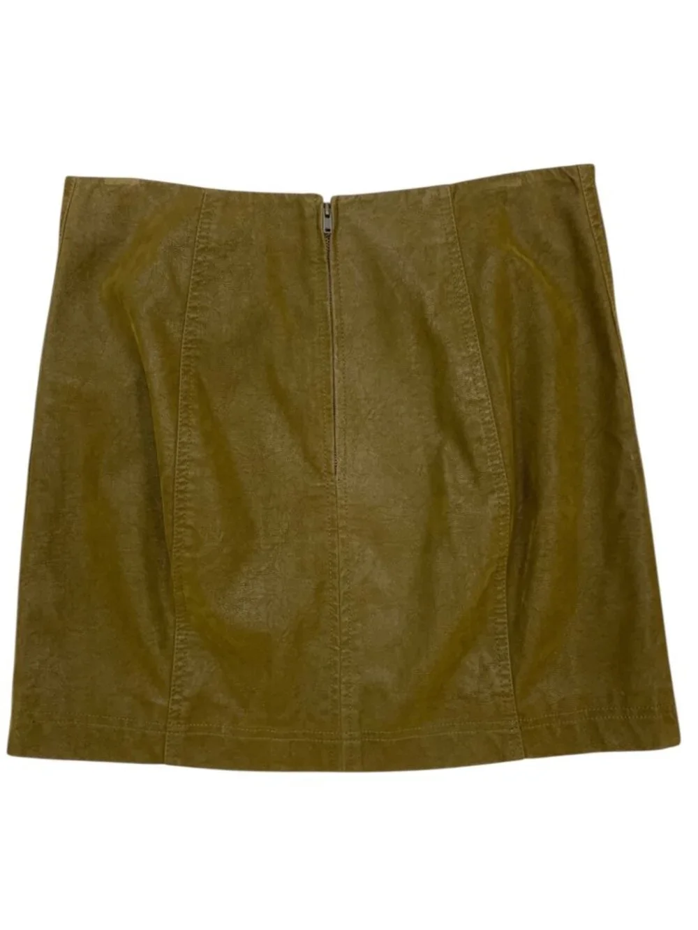 Free People Modern Femme Vegan Suede Mini Skirt 6 Brown